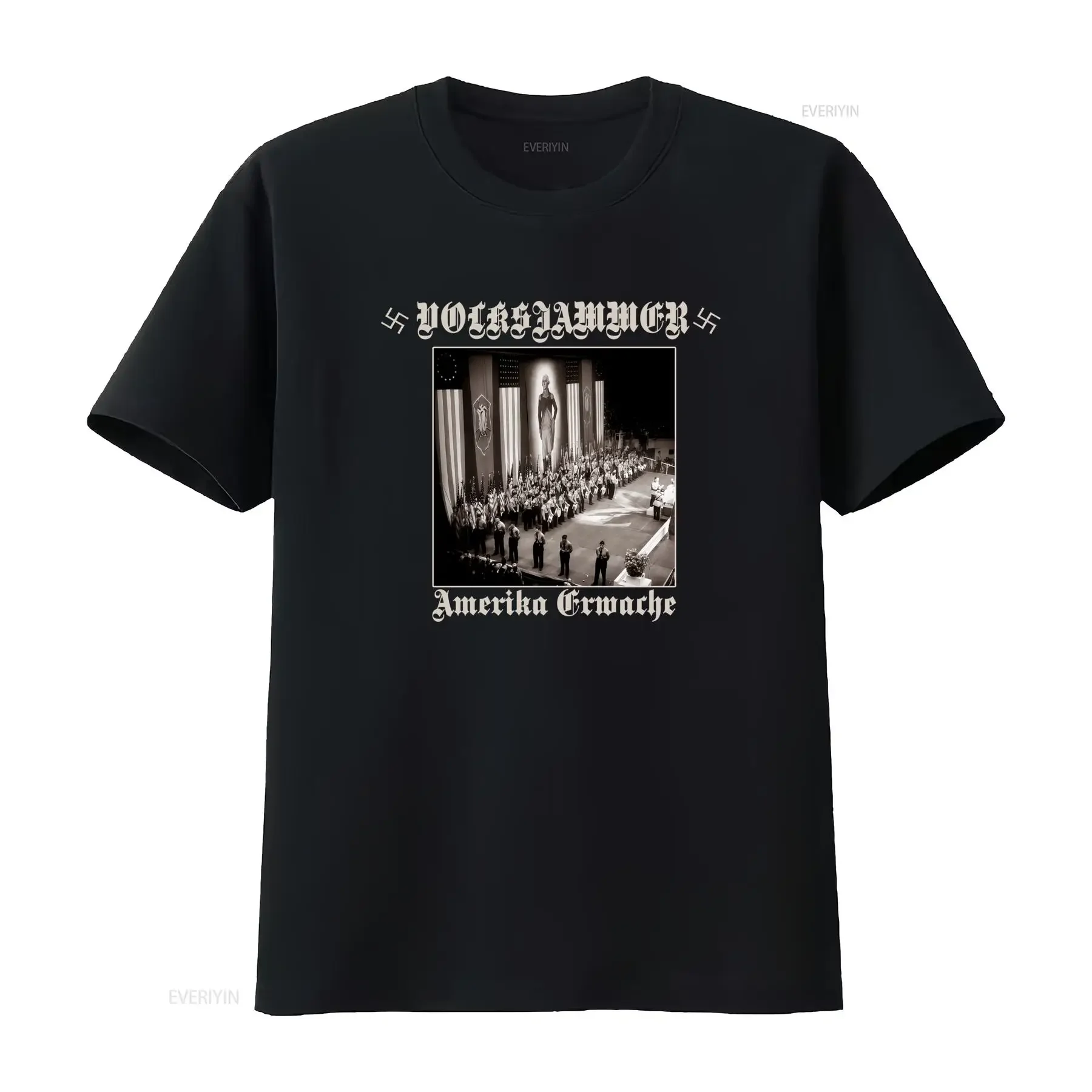 Volkshammer Amerika Erwache T-Shirt S Xl Vintage Political Statement Confederation Compatriot Nativist Sectarian Absurd Nsbm