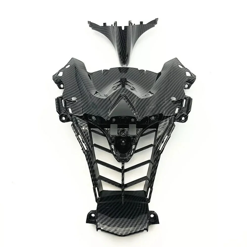 Carbon Fiber Color Upper Front Nose Headlight Fairing Kit For YAMAHA YZF R6 2008 2009 2010 2011 2012 2013 2014 2015 2016