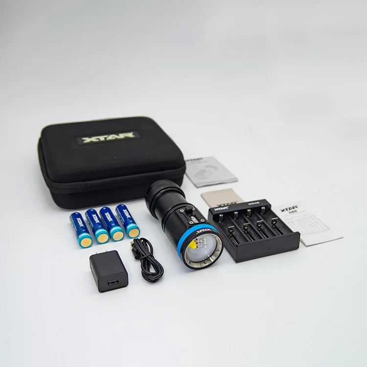 2025 D30 Linterna Led De Buseo Con 4000 Lumines Hight Lumen Flashlight CRI 95 Diving Video Light Lamps