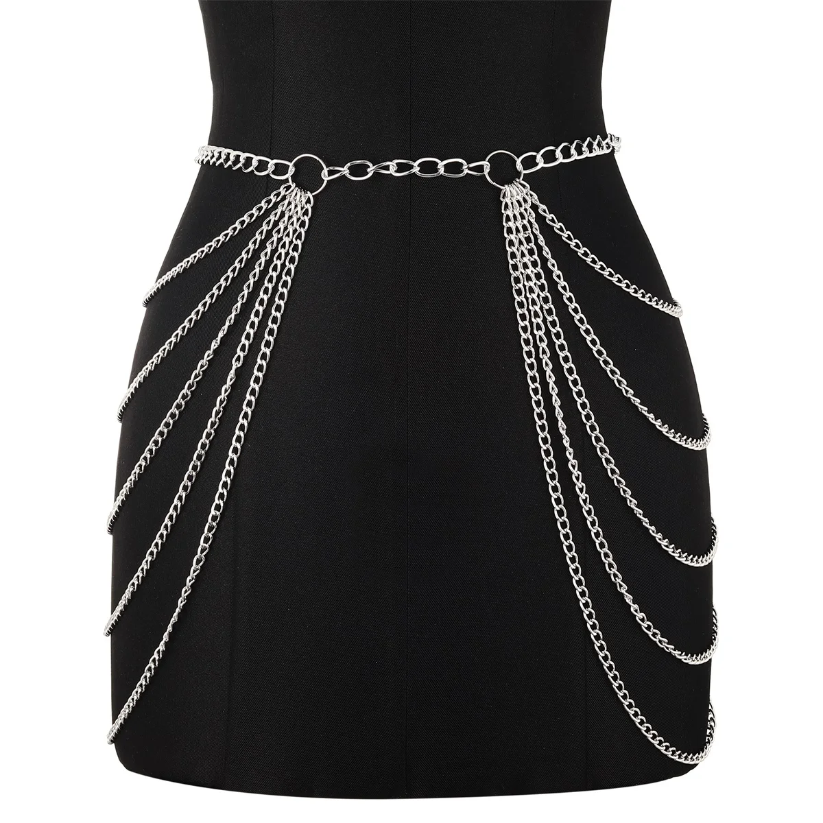 Multilayer Metal Cintura Cadeia Cinto, Sexy Correntes De Barriga, Vestido De Biquíni, Verão Corpo Jóias, Moda