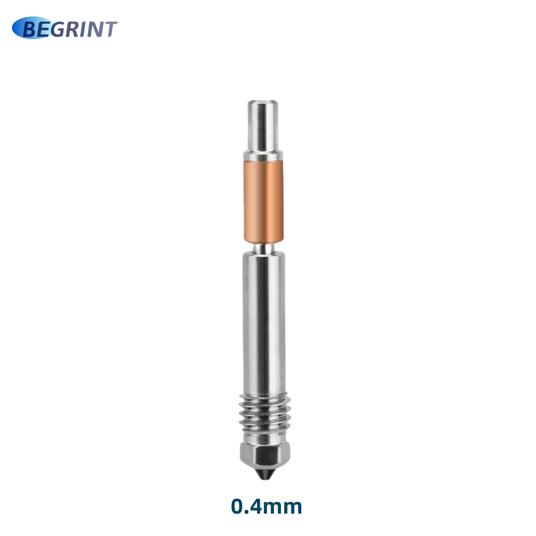 BEGRINT Hotend Upgrade TZ V6 3.0 Hot-End-Keramikheizung Einteilige Düse aus gehärtetem Stahl für Ender 3 Ender 3 V2 Ender 3 Pro VORON 2.4 4