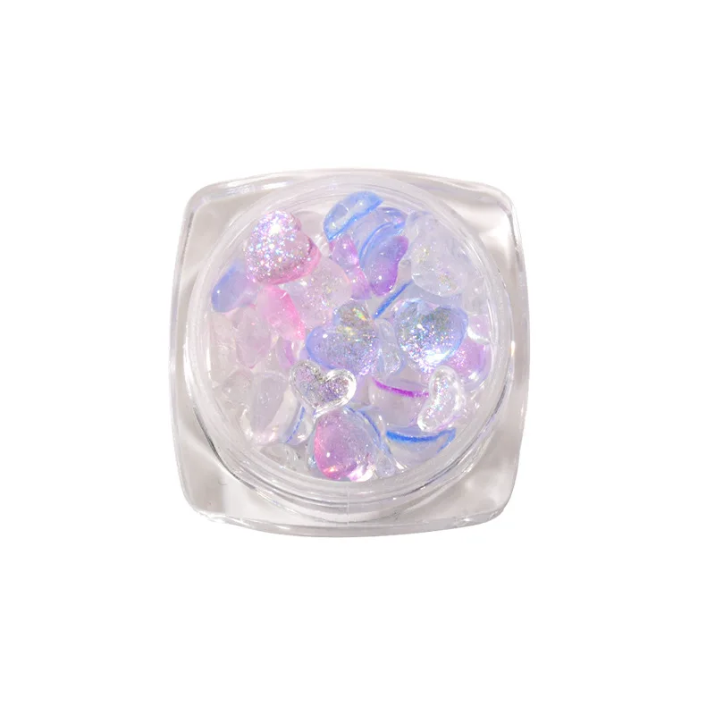 Misscheering ثلاثية الأبعاد مسمار السحر الفن الحب القلب مسمار الراين حجر الكريستال الطبيعي لتقوم بها بنفسك مسمار الفن زينة الأظافر اكسسوارات