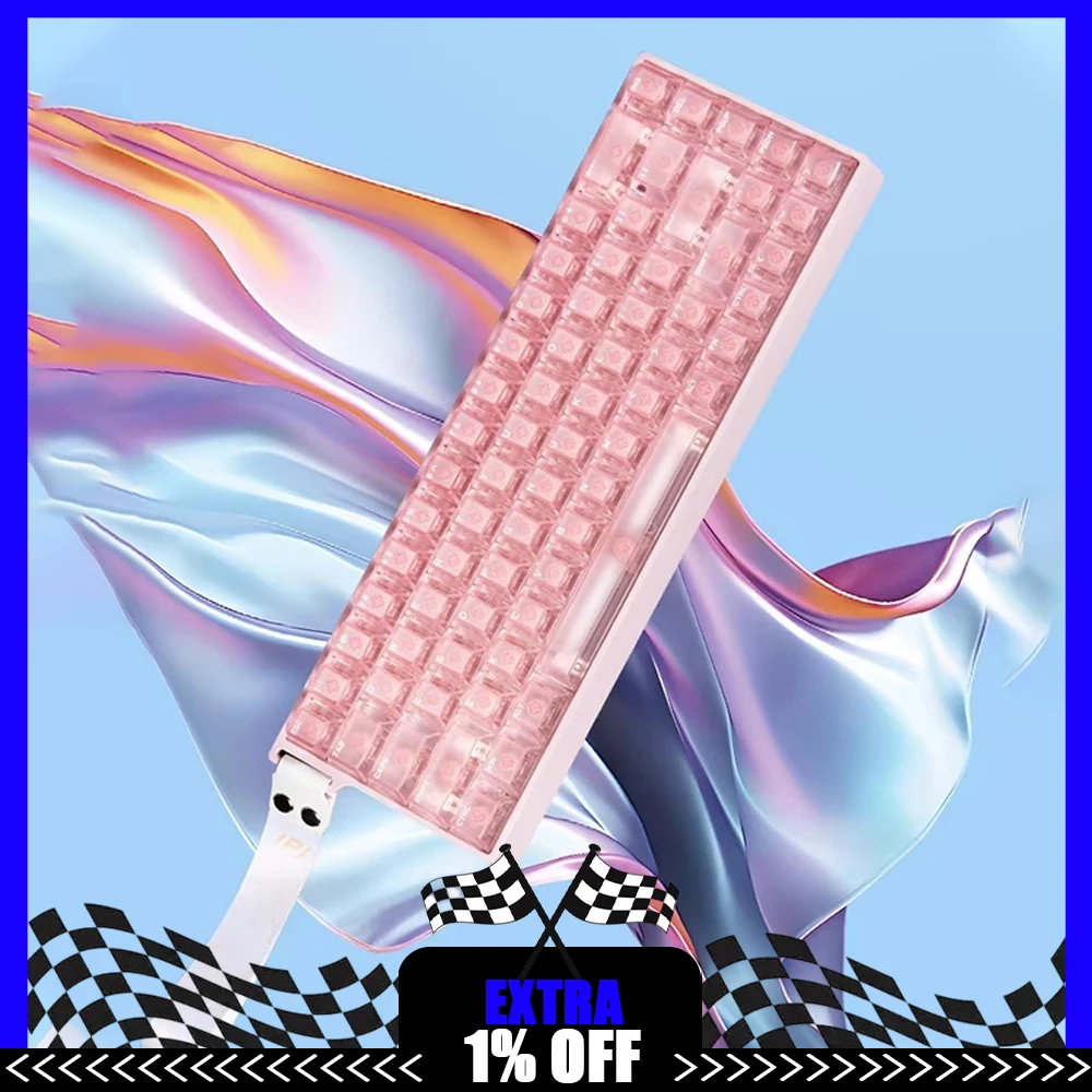 

IPI FLASH 68 Esports Keyboard 128KHZ Key Scanning Rate 8000HZ Rate Of Return Wired Keyboard For VALORANT CSGO Pc Accessories