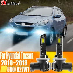 2pcs 880 H27 Led Headlight Canbus No Error Car Bulb High Power White Fog Light Diode Lamp 12v 55w For Hyundai Tucson 2010~2013