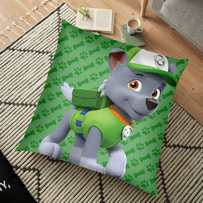 PAW patrol square pillowcase cartoon cute sofa bed car decoration pillow cover Throw Pillows anime Kallan Holley pillowslip gift