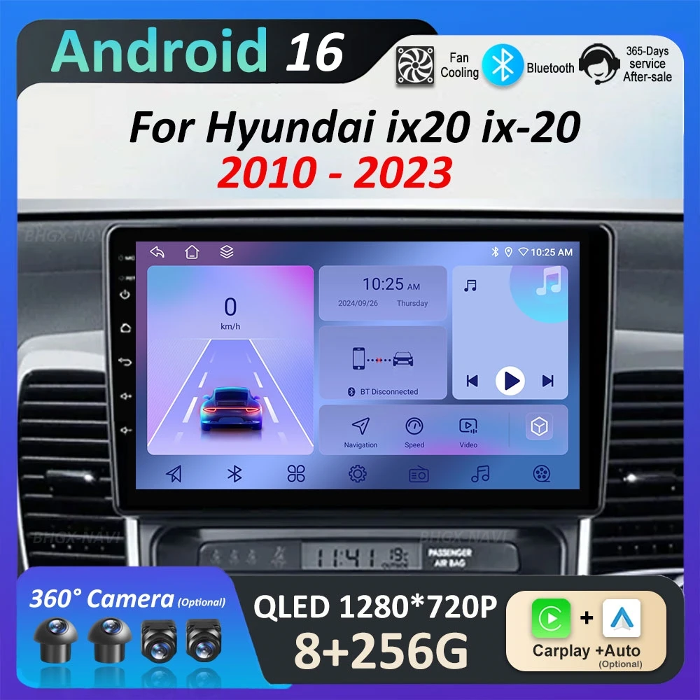 

Автомагнитола с интеллектуальной системой Android 16, мультимедийный видеоплеер, 4G, GPS-навигация, Wi-Fi для Hyundai ix20 ix-20 2010-2023 гг.