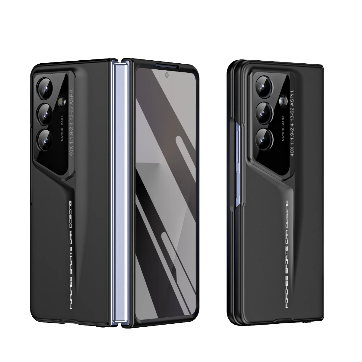 

For Samsung Galaxy Z Fold 7 6 5 4 5G Ultra Thin Matte PC Phone Case Outer Screen Glass Film Shockproof Cover for Galaxy Z Fold7