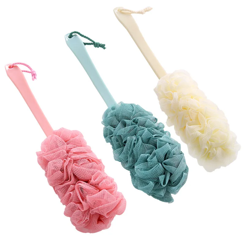 1-10PCS Long Handle Bath Brush Bath Ball Scrub Back Scrub Bath Brush Soft Multi Foam Bath Bathroom Hung With Bath Brush