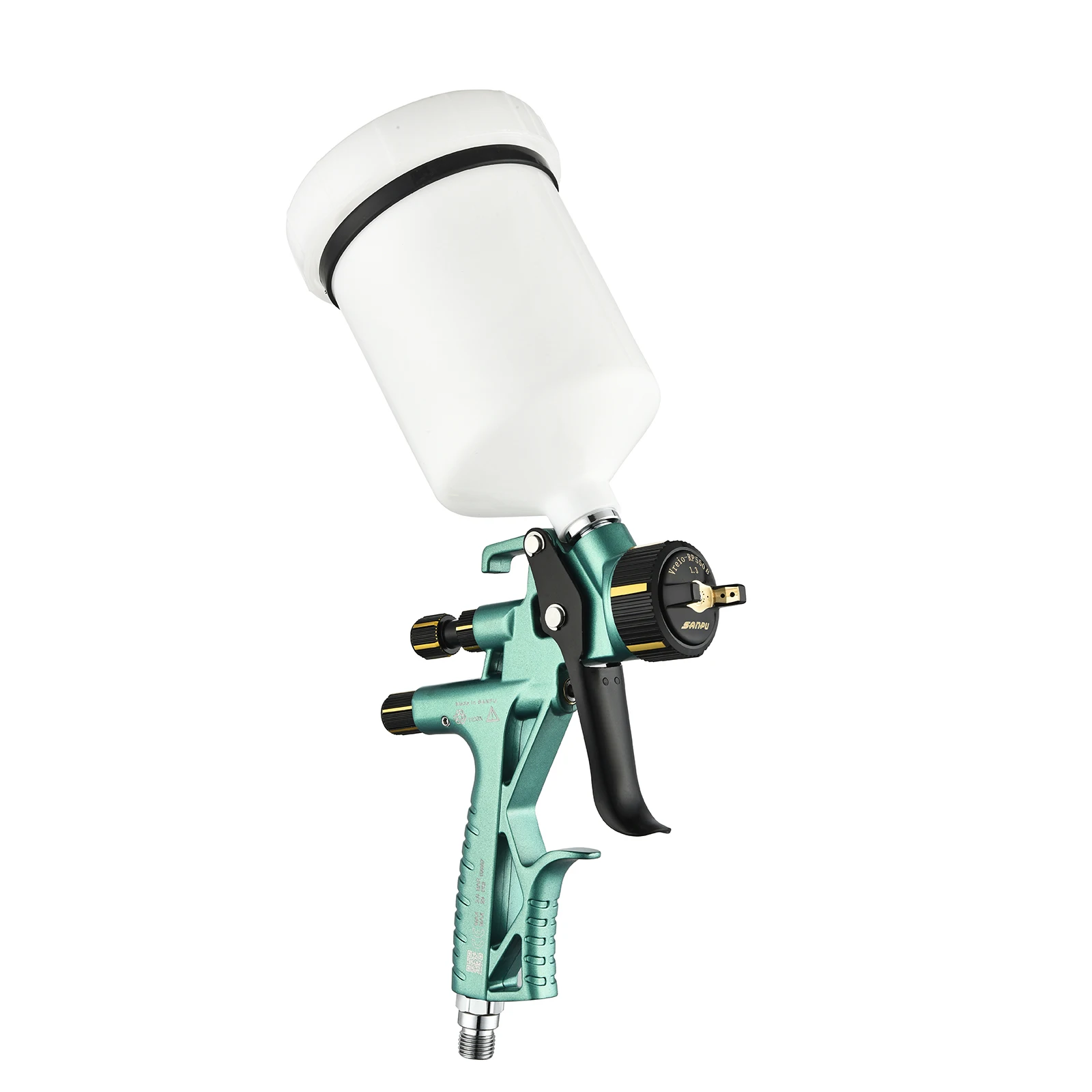 

Professional-grade HVLP 1.3mm Gravity Feed Air Spray Gun with Original Nozzle 600cc Paint Cup Automotive Painting