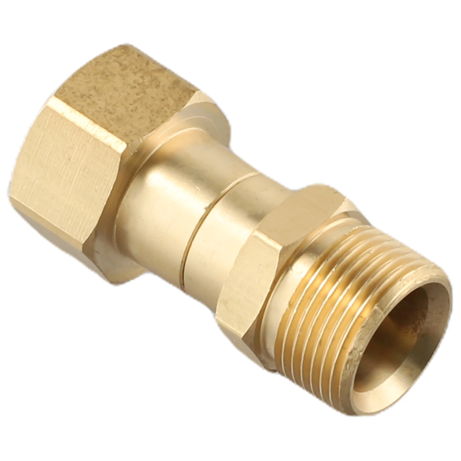 M22 14mm Thread Pressure Washer Swivel Joint Fitting Brass Rotation Connector Swivel Adapter Pressure Washer Accessories image 3