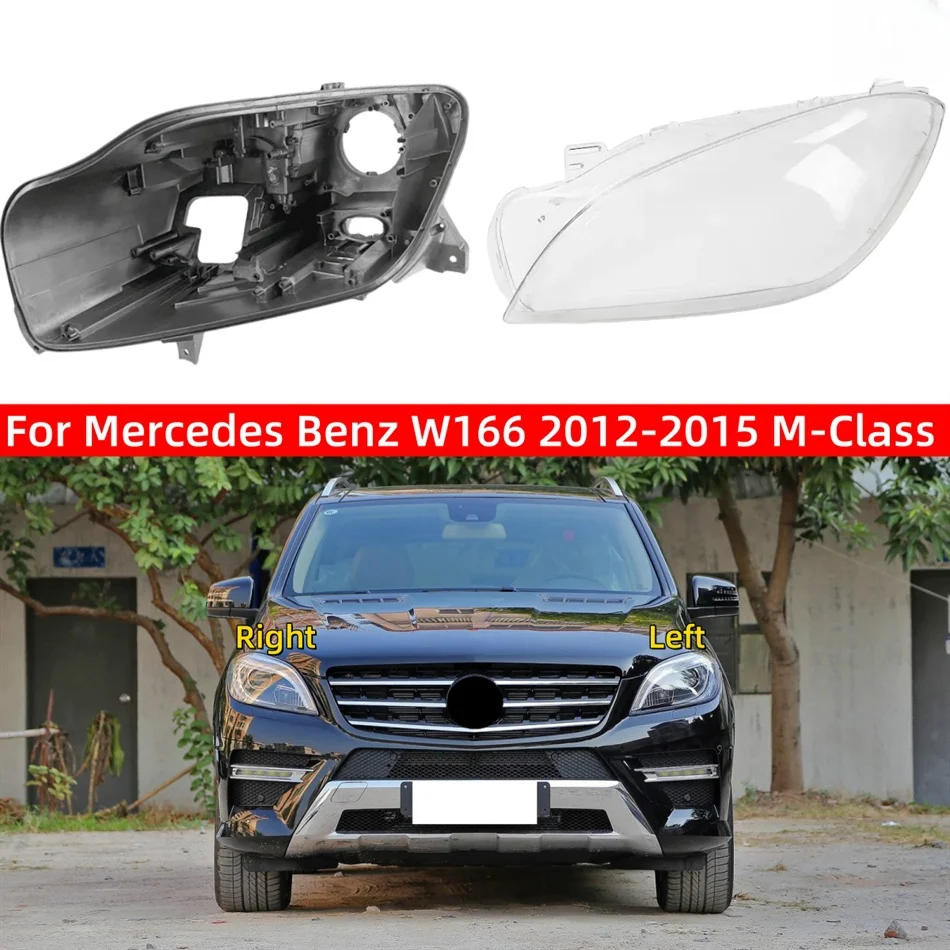 

For Mercedes Benz W166 M-Class ML300 ML350 ML400 ML450 ML500 2012-2015 Car Accessories Headlights Glass Car Headlight Bracket