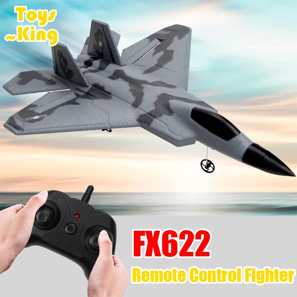 RC Plane FX622 Remote Control Foam Outdoor Aircraft Fixed-Wing Glider Fighter 2.4G Drone Electric Toys for Kids Children Gifts