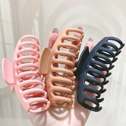 New Solid Color Large Claw Clip Crab Barrette For Women Girls Hair Claws Bath Clip Ponytail Clip Headwear Hair Accessories Gifts