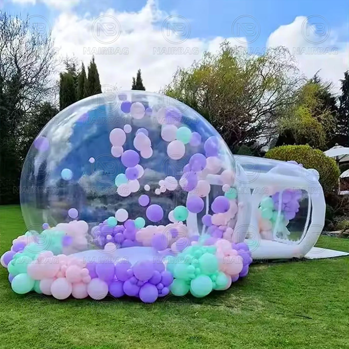 Inflatable Bubble House for Party Supplies,Outdoor Wedding Decor,Kids Birthday Party Transparent Bubble Dome with blower & pump