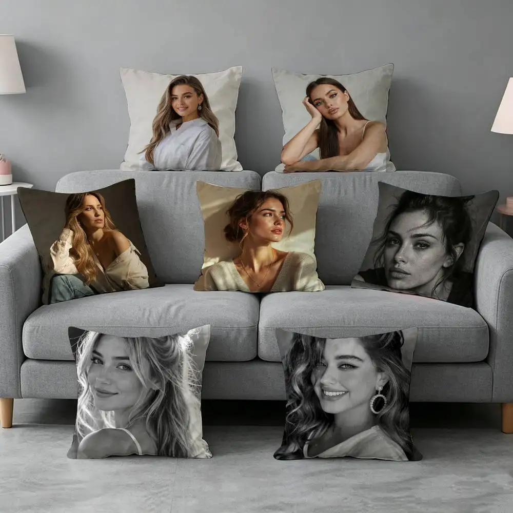 Kimiya-A Hoseini Model-l Pillow cover Soft Microfiber Pillowcase Home Sofa Decor Surprise Decorative printed.