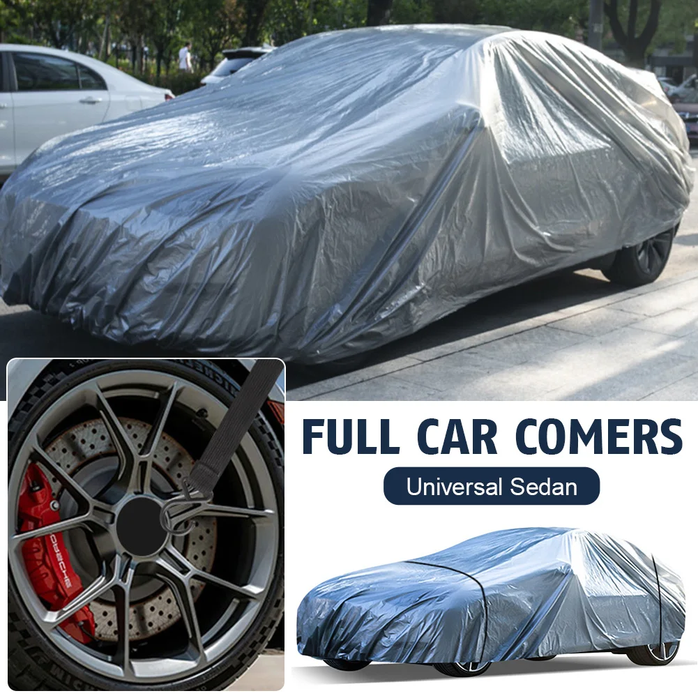 

Full-Cover Car Cover PE Film Waterproof Dustproof Car Cover All-Season Universal Car Cover Full-Vehicle Sun Protection Cover