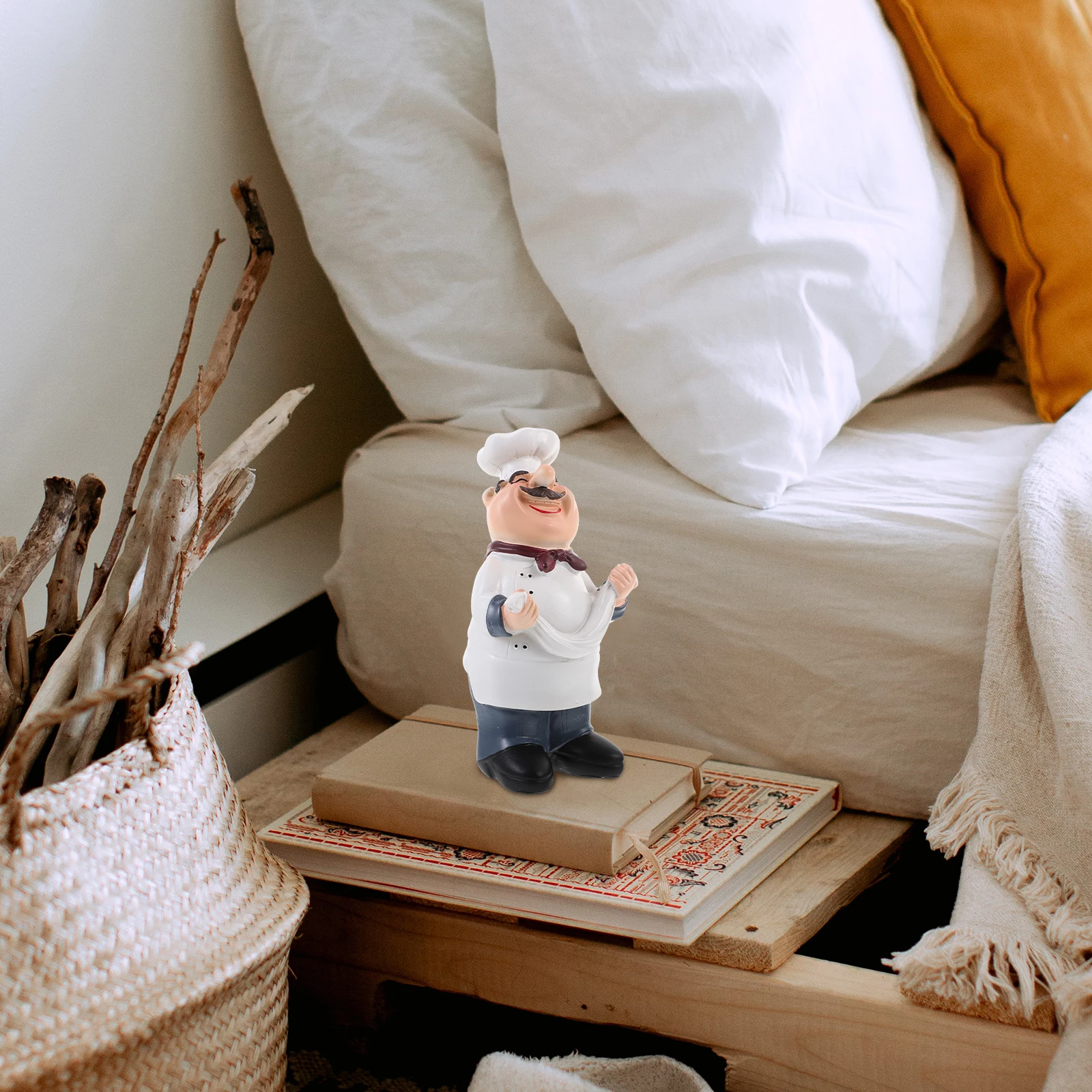 

1pc Creative Crafts Bar Ornament Garden Decor Decoration Chef Ornament Gift Resin Creative Resin Chef Products Crafts