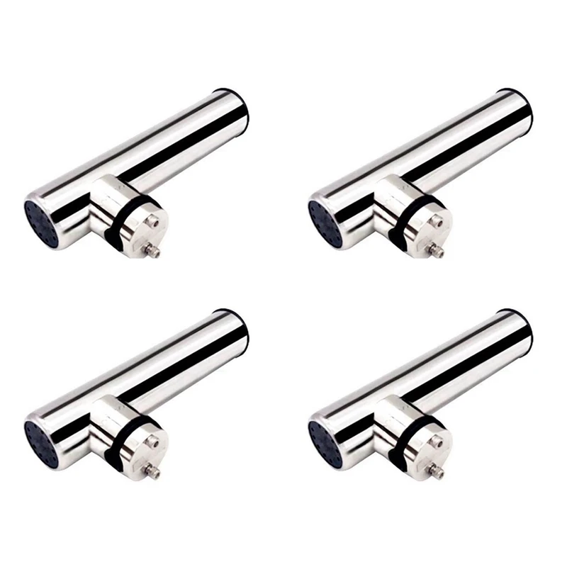 4X Marine Hardware Stainless Steel Marine Boat Fishing Rod Holder Rack Support For Rail 19-25Mm Boat Seat Boats Parts