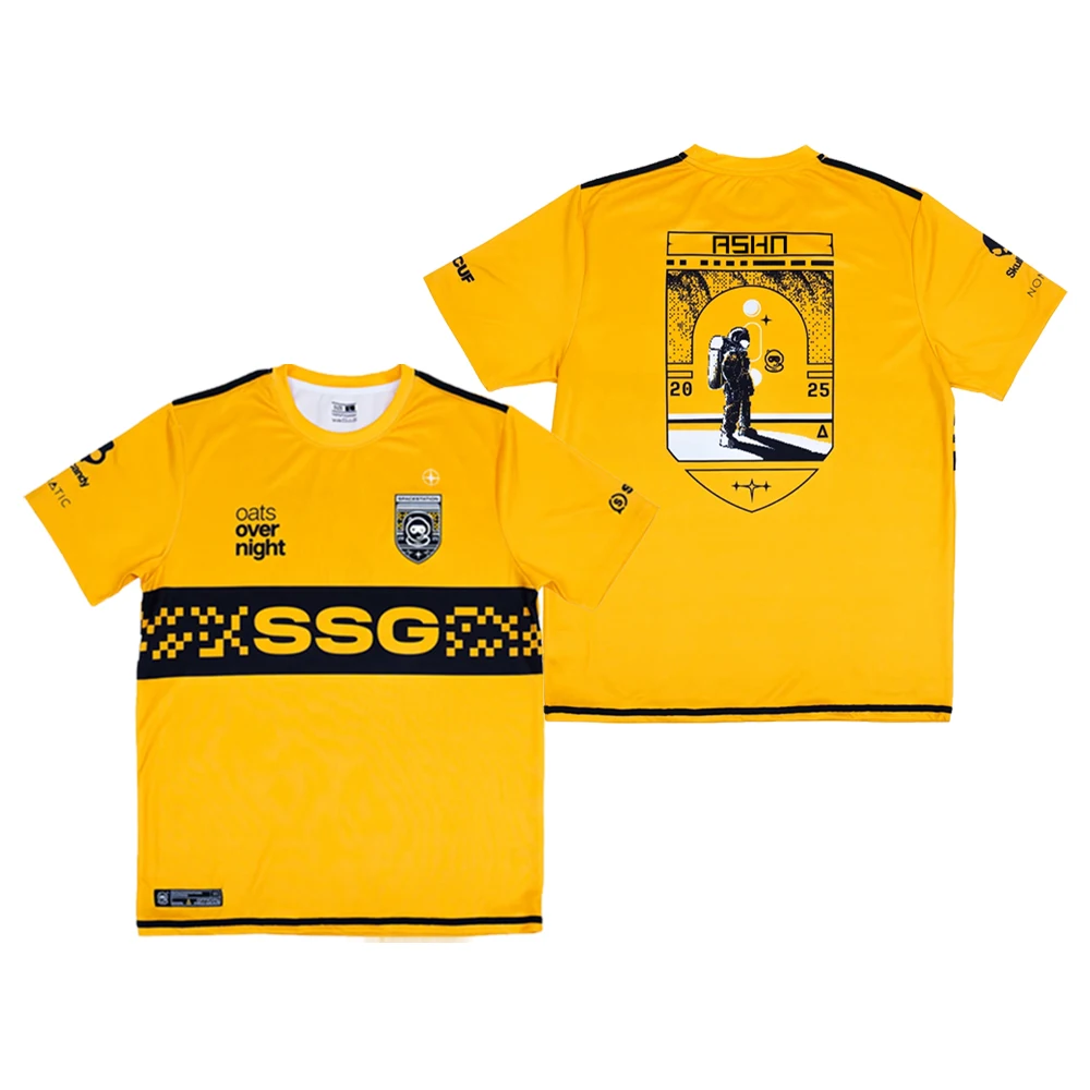 قوس قزح ستة Esports Club SSG 2025 الزي الصيفي R6 لاعب مخصص الفانيلة الرجال والنساء تنفس تي شيرت رياضي