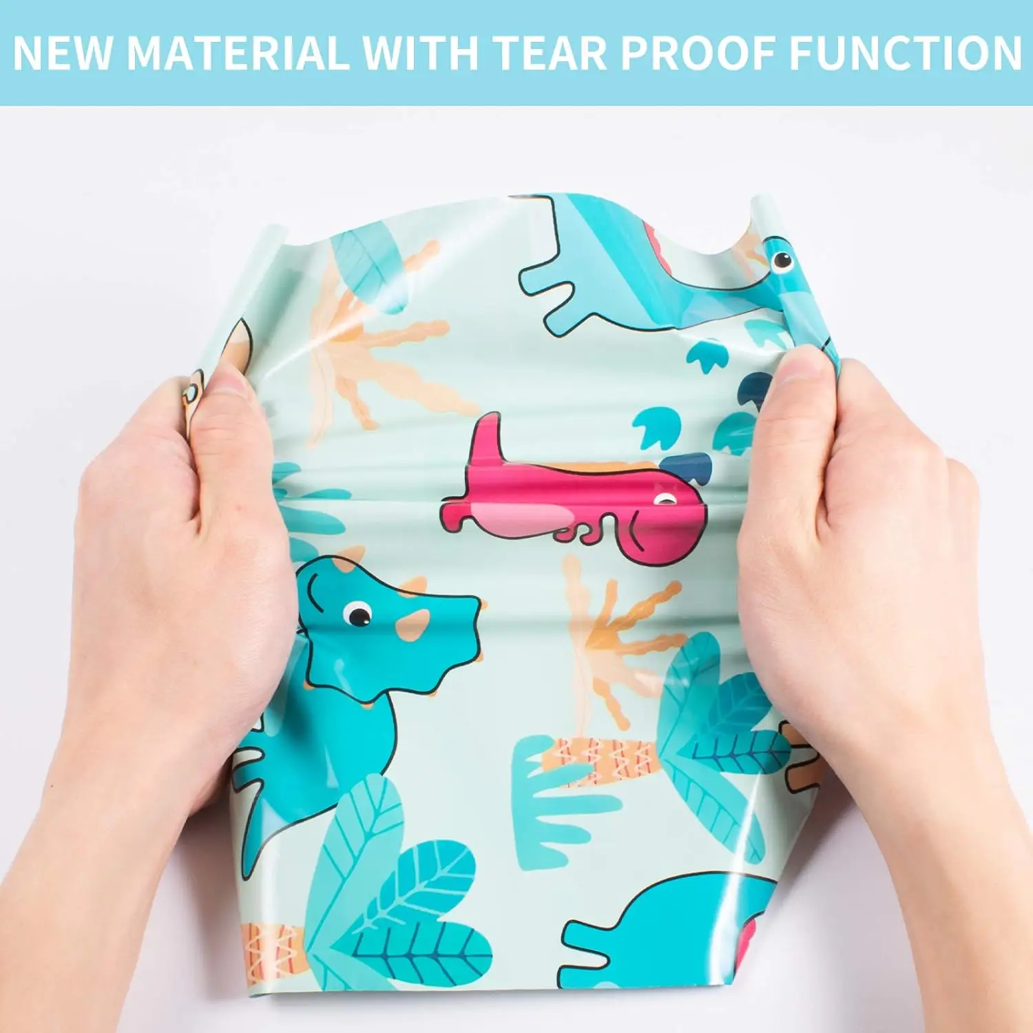 Oududianzi 50PCS 25x35 CM Poly Mailers Cute Dinosaurs Shipping Bags Packaging Bags Mailing Bags for Clothing Gift Packaging