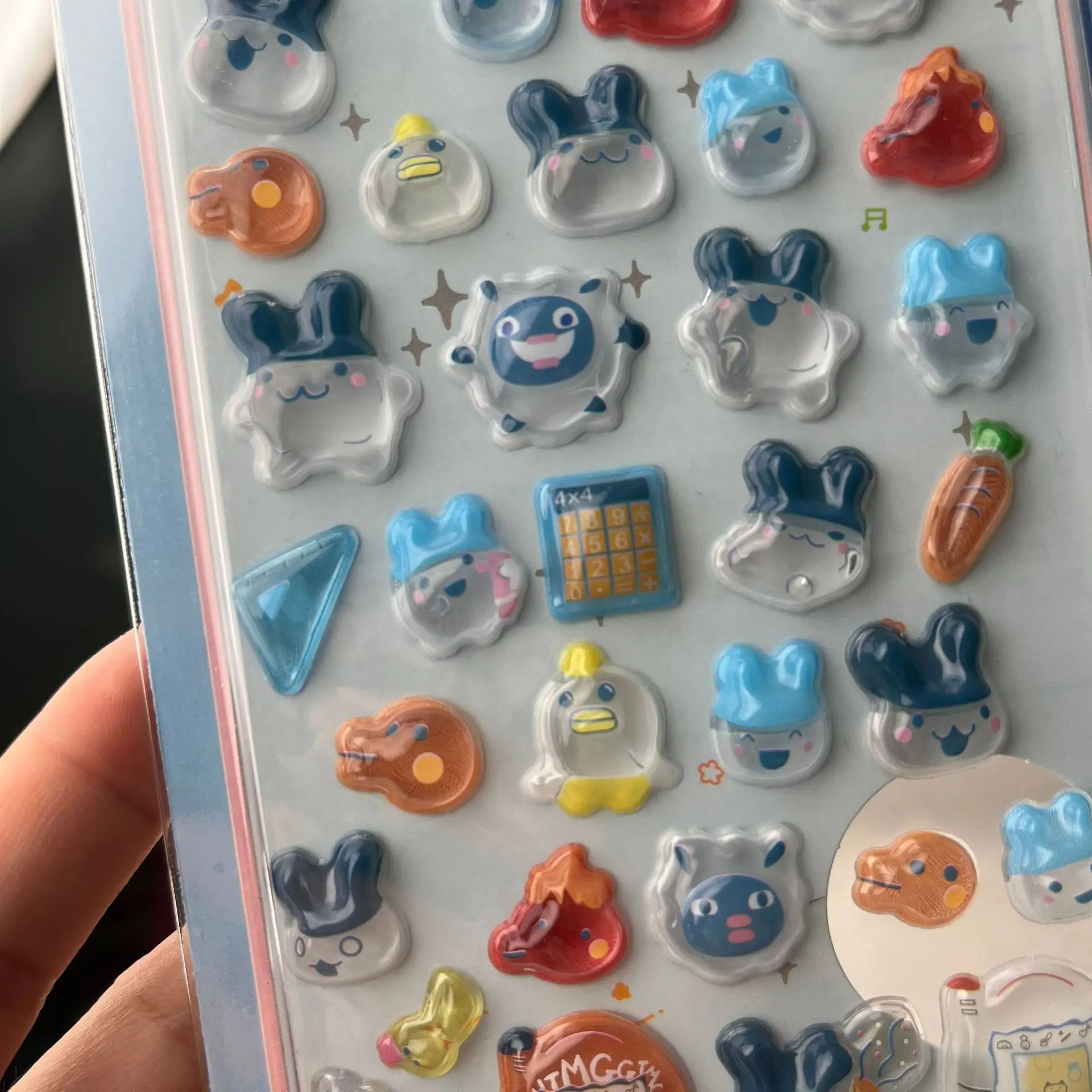 Cute Tamagotchi 3D Puffy Stickers Retro Digital Pet Embossed Decal Transparent Bubble Phone Laptop Decor Mini Kawaii Gift Fans - view 6