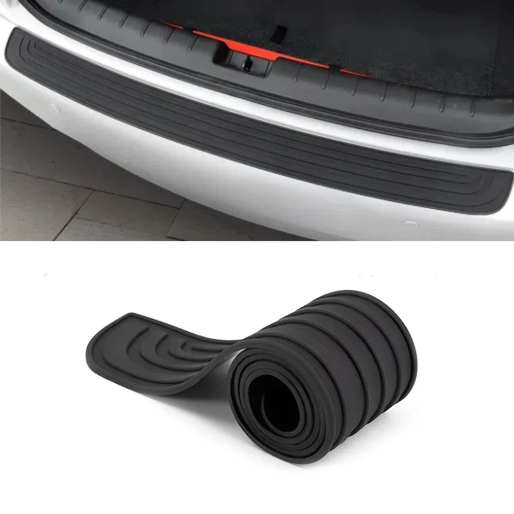 

Anti-Scratch Car Rear Bumper Protector Universal Automotive Protection Rear Bumper Guard Rubber Adhesive Edge Trim Cover Car