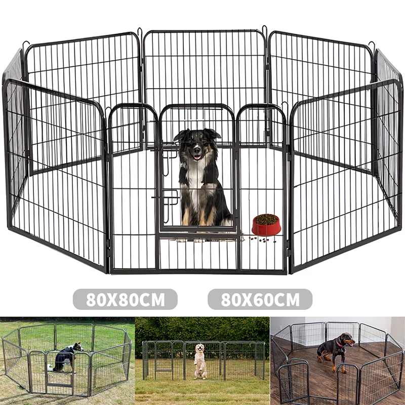 

Customizable Parque infantil para mascotas, valla hierro, jaula para perros, perrera, casa, valla ejercicio plegable