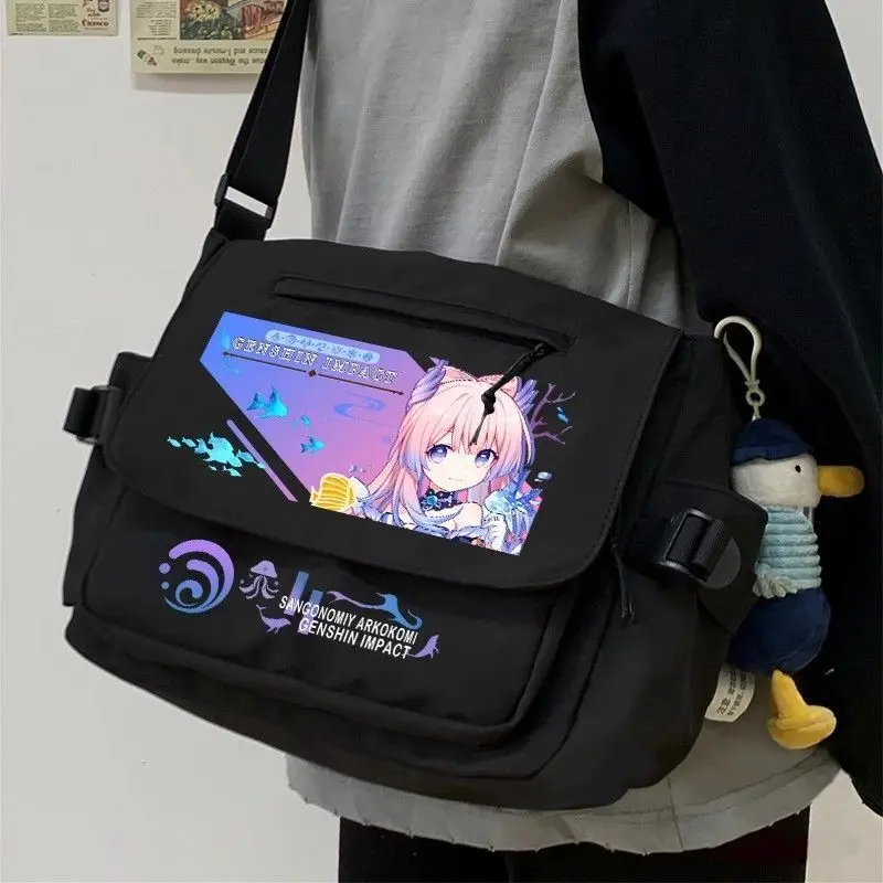 Genshin Impact Collaboration Canvas Crossbody Wanderer Stray Anime Shoulder Student Middle School Boys And Girls Large Capa