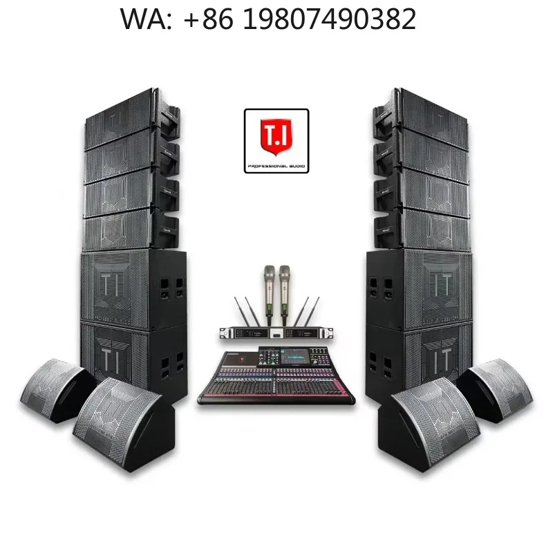 Caja de Sonido Pasiva de 10 Pulgadas, Altavoz Line Array Activo/Pasivo de Doble Tipo para Escenarios de DJ y Proyectos de Audio y Video