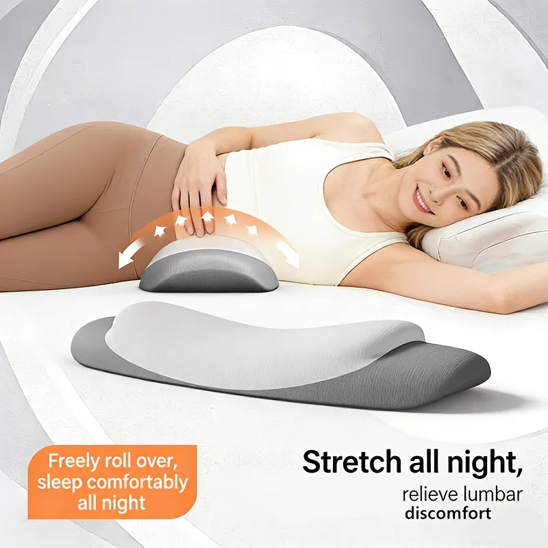 

Ergonomic Layered Lumbar Pillow Home Bed Sleeping Back Support Cushion Comfortable Lumbar Cushion Deep Sleep Back Support