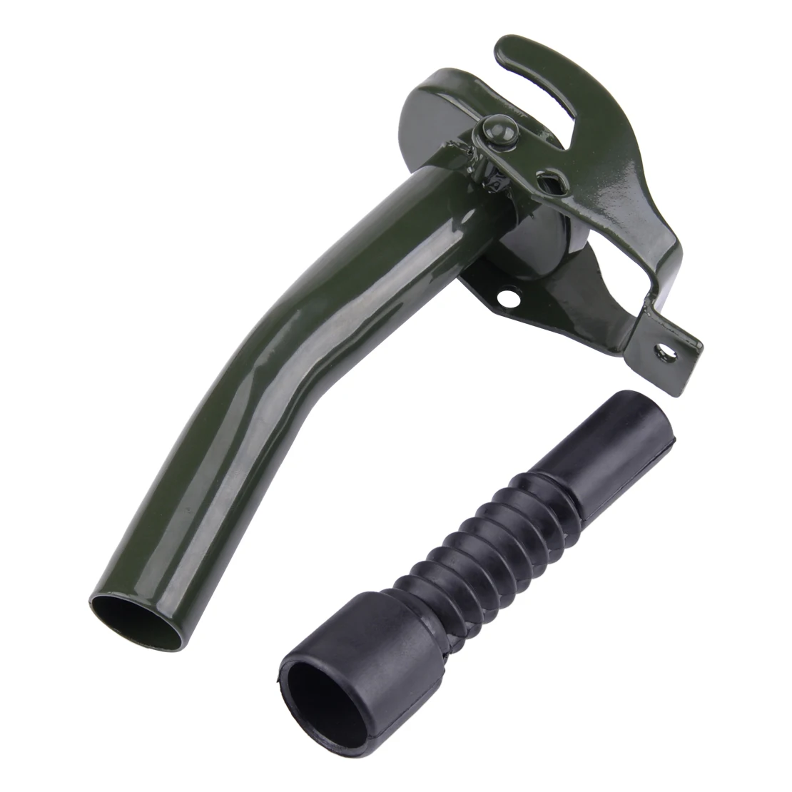 Car Metal Can Gas Canister Rubber Nozzle Spout Military Style for Standard 5L 10L 20L