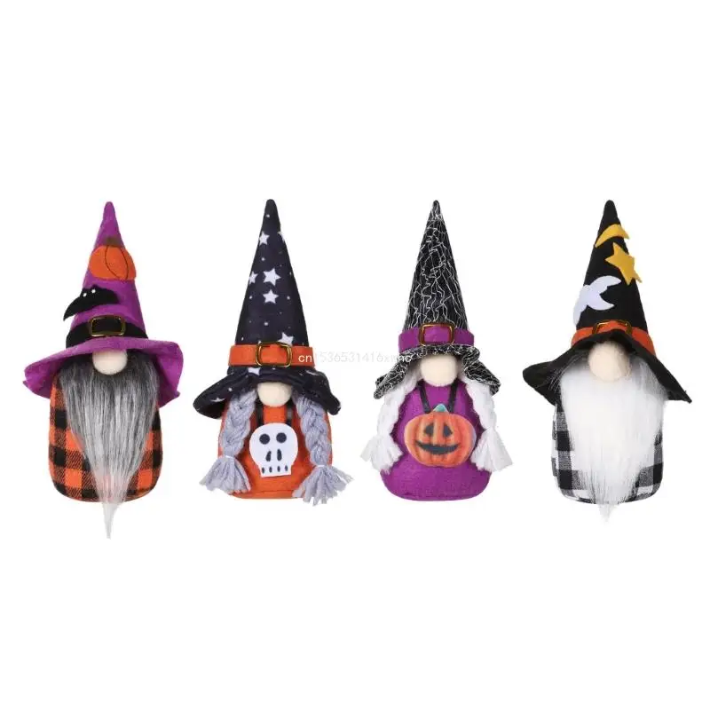 

Dropship 4pcs Halloween Forests Figurine Ornament Halloween Woodlands Creature Decoration for Unique Bag and Phone Charm