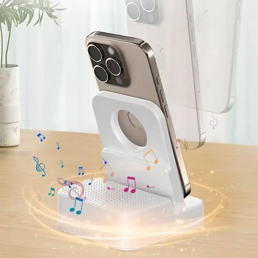 ワイヤレス Bluetooth スピーカー電話ホルダー Bluetooth 誘導スタンド誘導スピーカー電話再生 O3L9