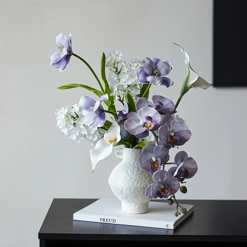 

Bluebell Artificial Flowers Bouquet Wedding Handheld Decorative Living Room Entrance Dining Table Silk Flowers Home Decor