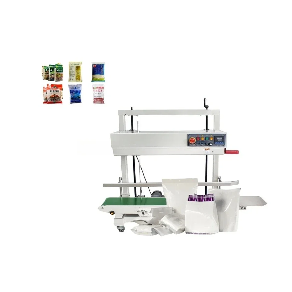 Kontinuierliches Band Big Bags Sealer Expire Date Coding Function Sealing Food Commercial Packaging Machine