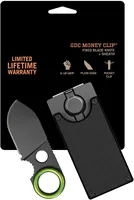 GB Money Clip with Sleek Fixed Blade Knife Stainless Handle Multi-purpose Emergency EDC Tools Outdoor Camping Gift Knives