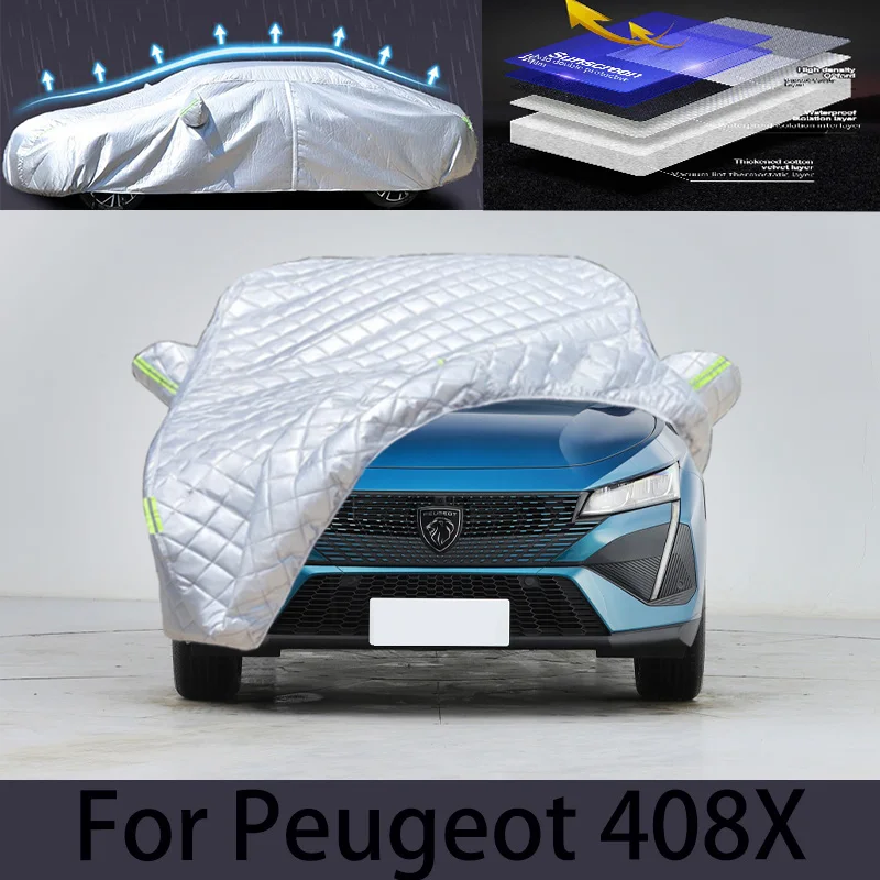 

For Peugeot 408X Car hail protection cover rain protection scratch protection paint peeling protection car clothing