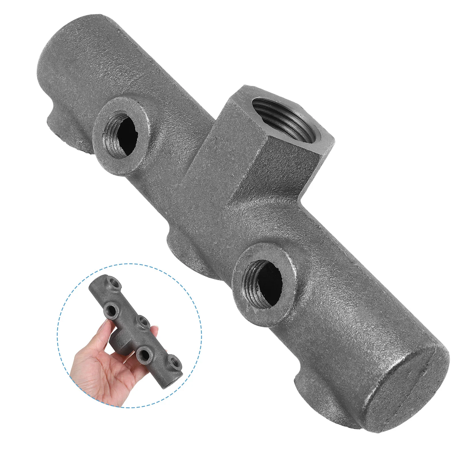 

Heavy Duty Pressure Switch Control Valve Universal Fit Belt Driven Pumps Durable Cast Iron 6 Way Cross Bracket Easy Assembly