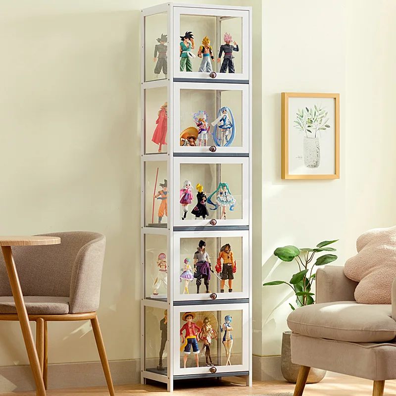 Book Figures Storage Organizer for Closet Acrylic Display Case for Handbag Organizer for Closet with Magnetic Lid for Book Toys