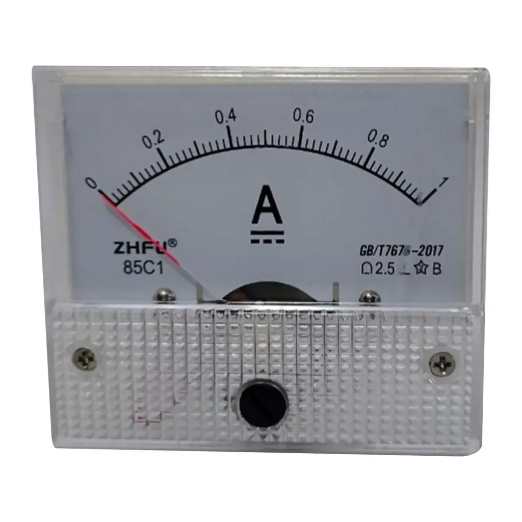 DC 전류 측정기 아날로그 패널 5A 10A 1A AMP 게이지 기계식 전류계