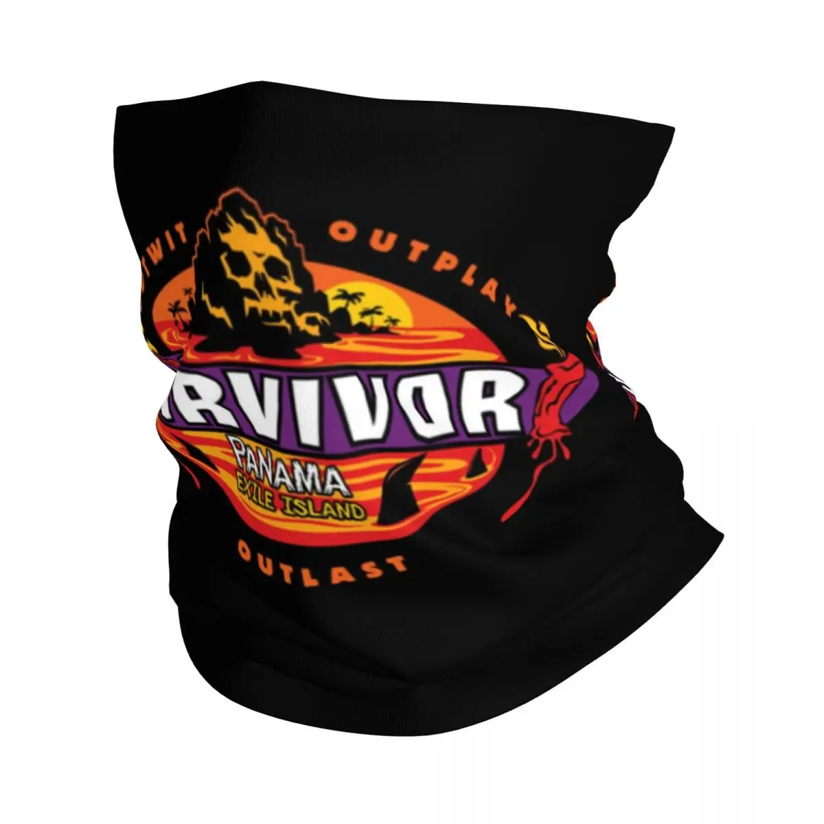 Custom Reality TV Survivor Panama Bandana Neck Gaiter Windproof Face Scarf Cover Men Women Headband Tube Balaclava