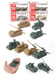 ViiKONDO 16 Pcs Toy Tank Playset 1/144 China HQ-17A Antiaircraft Missile PCL-181Type 155mm Truck-mounted Gun Model Military Gift