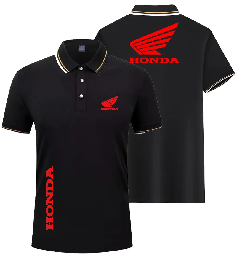 

Honda 2025 Top Short-sleeved POLO Shirt And T-Shirt For Men New Summer Business Casual Daily Outdoor Men's Wear With Wing