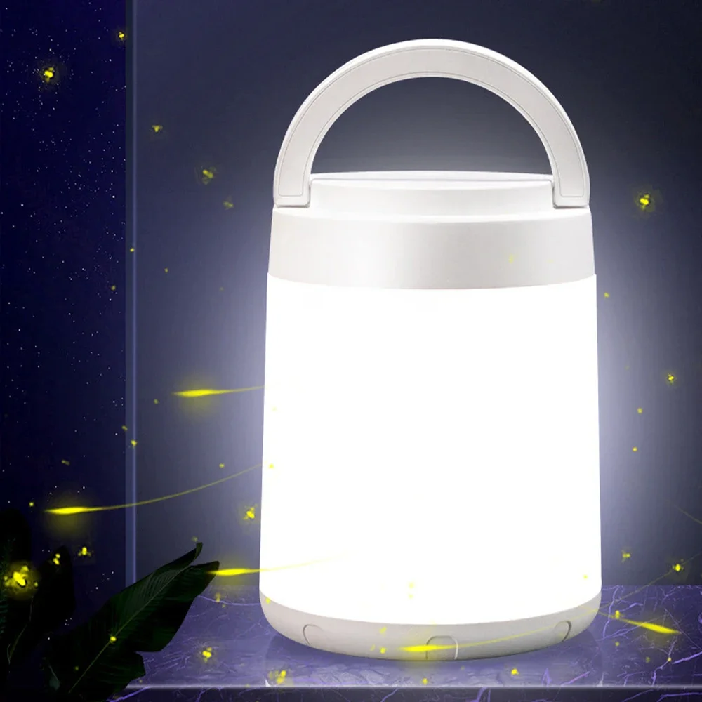 USB Recarregável LED Night Light, Cabeceira Lamp, Lidar com Corda, Quarto, Ao ar livre, Camping, Sala de estar, Partes, Ao Ar Livre