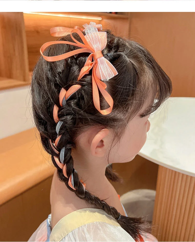 Nowy chiński styl z kokardą i frędzlami spinki do włosów słodkie dzieci słodkie dziewczyny spinki do włosów kobiety Barrettes Hairgrips akcesoria do włosów — zdjęcie 6