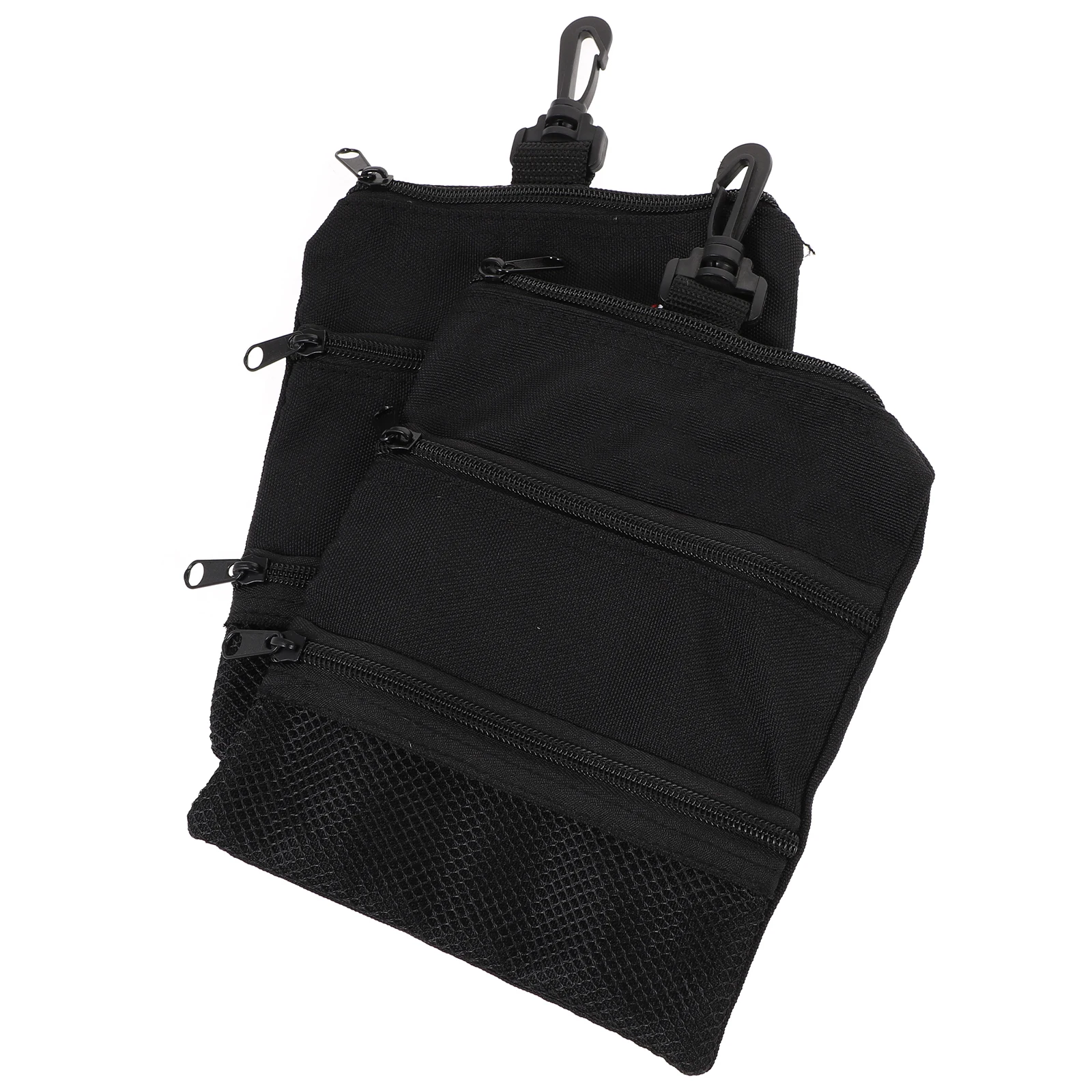

2pcs Golf Ball Storage Bag Lightweight Durable Tee Bag Pouch Balls Kit Organizer Protective Accessories Zipper Closure