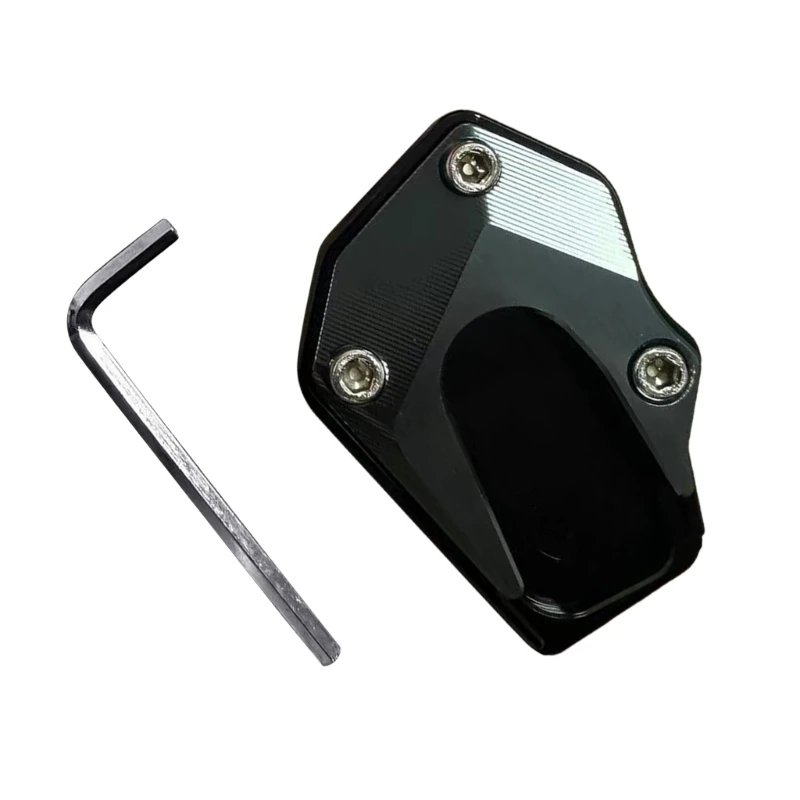 094D Motorcycle Kickstand Extension Pad Anti Slip Design for Improved Control and Safety