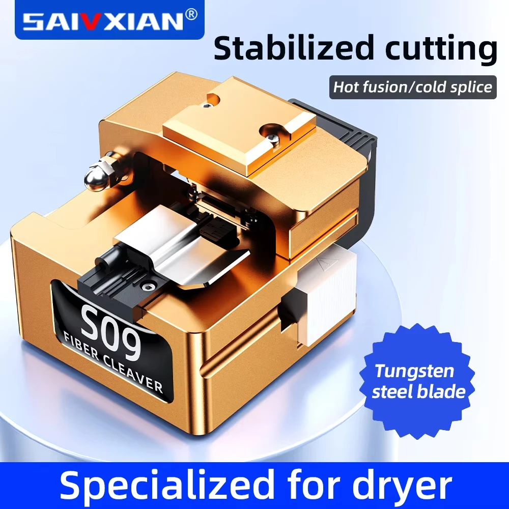 

S09 High Precision Fiber Optic Cleaver Light Optical Fiber Fusion Splicer Cutting Knife Fiber Cutter