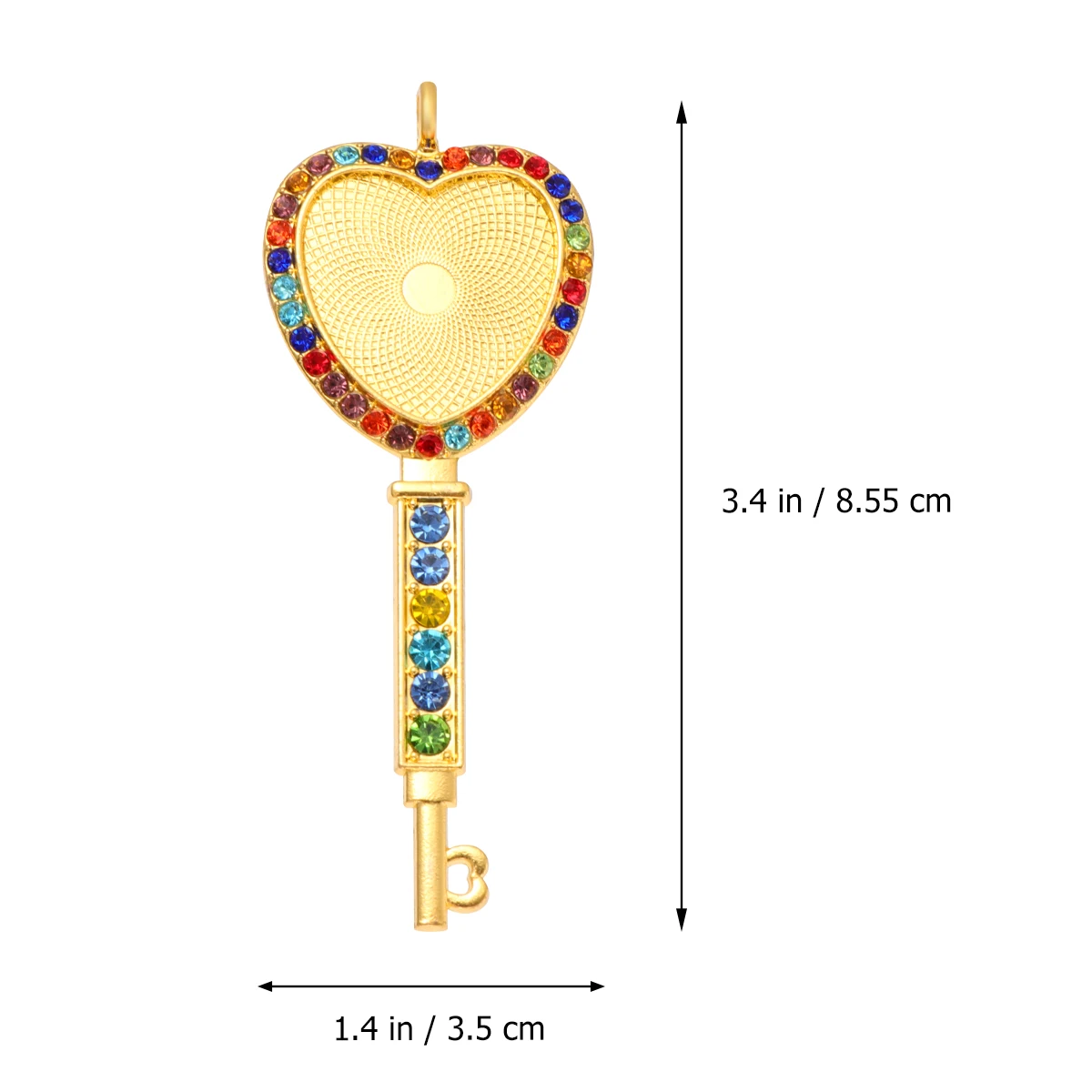 

10 Pcs Heart Key Alloy Pendant Charm Jewelry Making DIY Metal Charms Accessories Necklace Bracelet Decorations