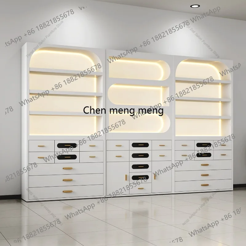 

Скандинавские креативные высококачественные шкафы для дизайна ногтей, стеллаж для витрины для салона красоты, дизайнерская роскошная коммерческая мебель Шкаф